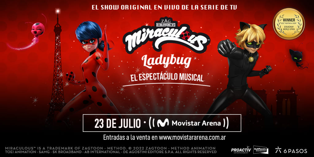 “Miraculous Ladybug - El espectáculo musical” en Buenos Aires